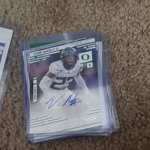 Prestige Football Trading Card with Autograph